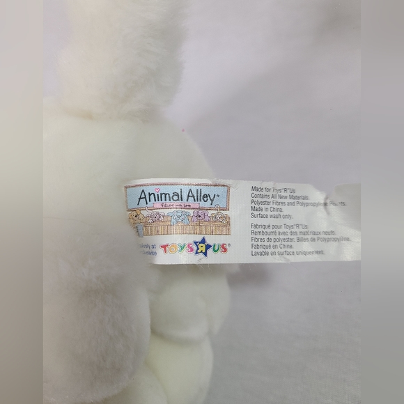 Vintage Animal Alley Kitten Cat Plush White Stuffed Animal Toys R Us Exclusive - Picture 4 of 6